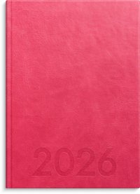 Kalender 2026 Weekly A5 rosa konstl�der