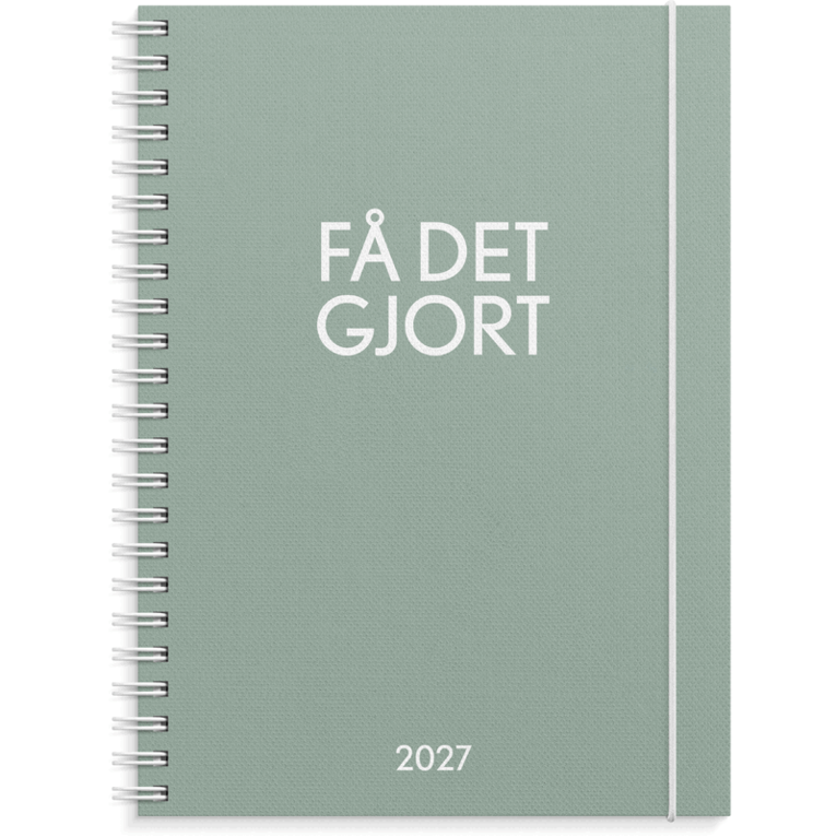 Kalender Få det gjort 2027 grön, Övrigt