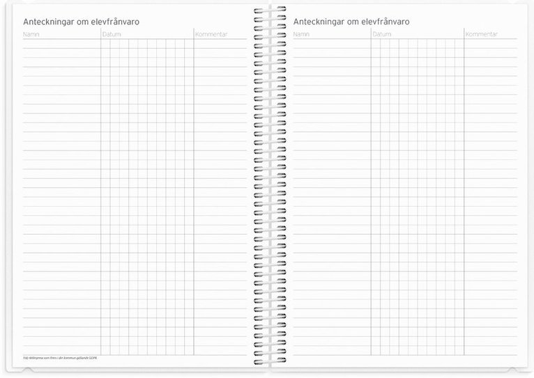 Kalender 2025-2026 Stora Lärarkalendern, Övrigt
