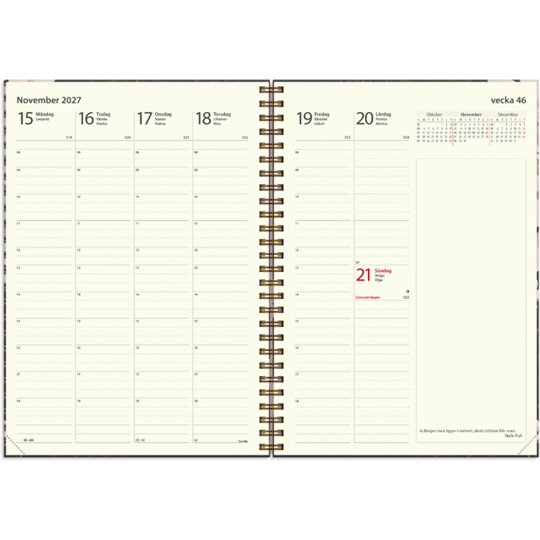 Kalender Lantdrömmar 2027, Övrigt