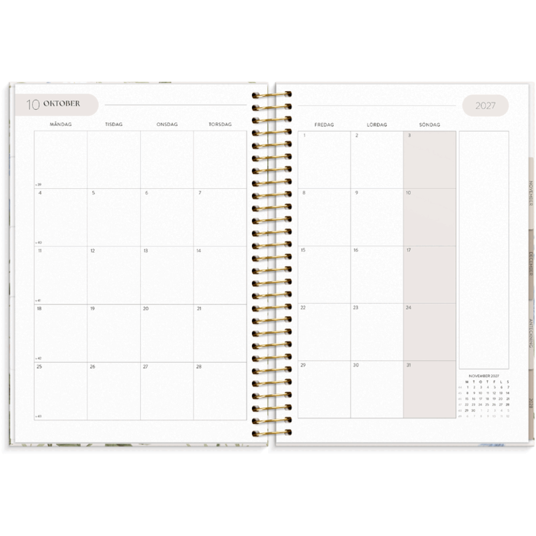 Life Organizer 2027 Blommor, Övrigt