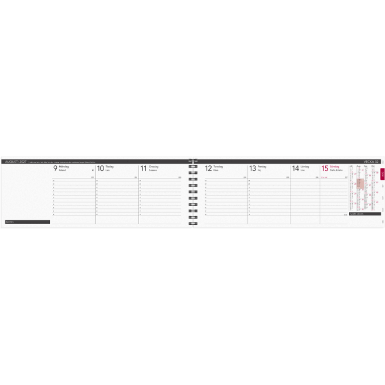 Stor Plankalender Elegant 2027, Övrigt