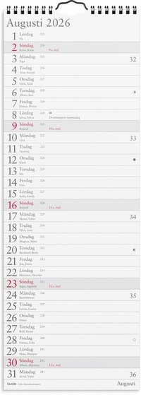 Väggkalender 2026 Lilla Månadskalendern