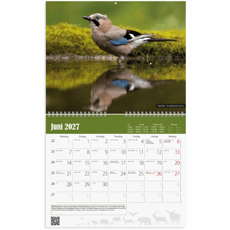 Väggkalender 2027 Jaktkalender, Övrigt