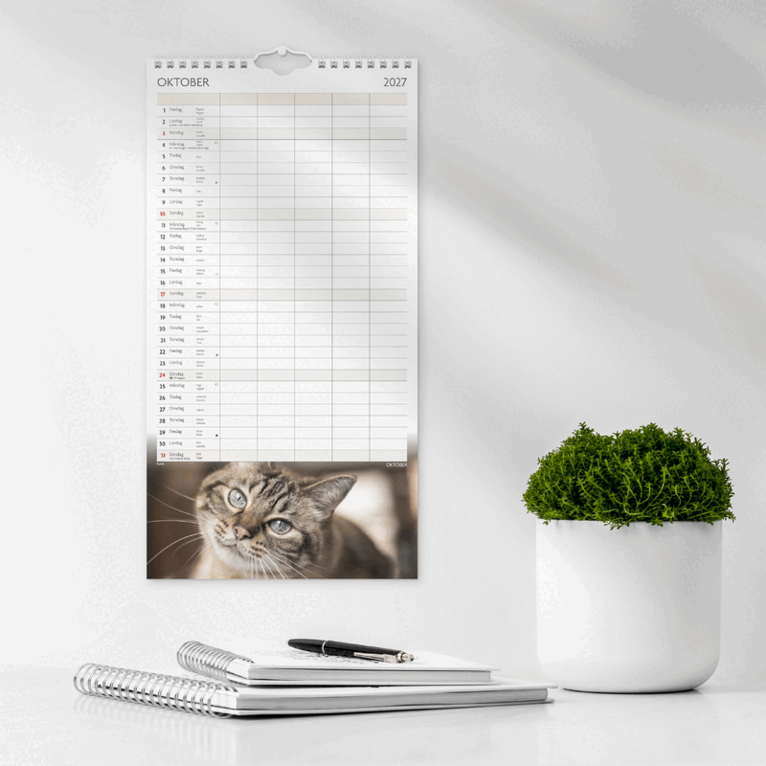 Familjekalender 2027 Katter, Övrigt