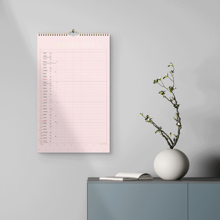 Familjekalender 2027 Color, Övrigt