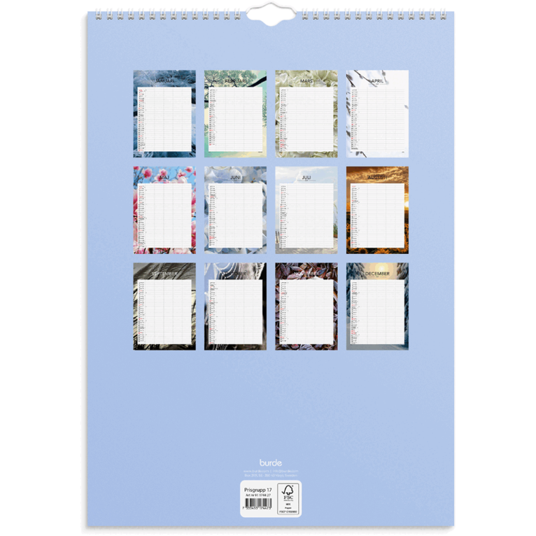 Familjekalender 2027 Seasons, Övrigt