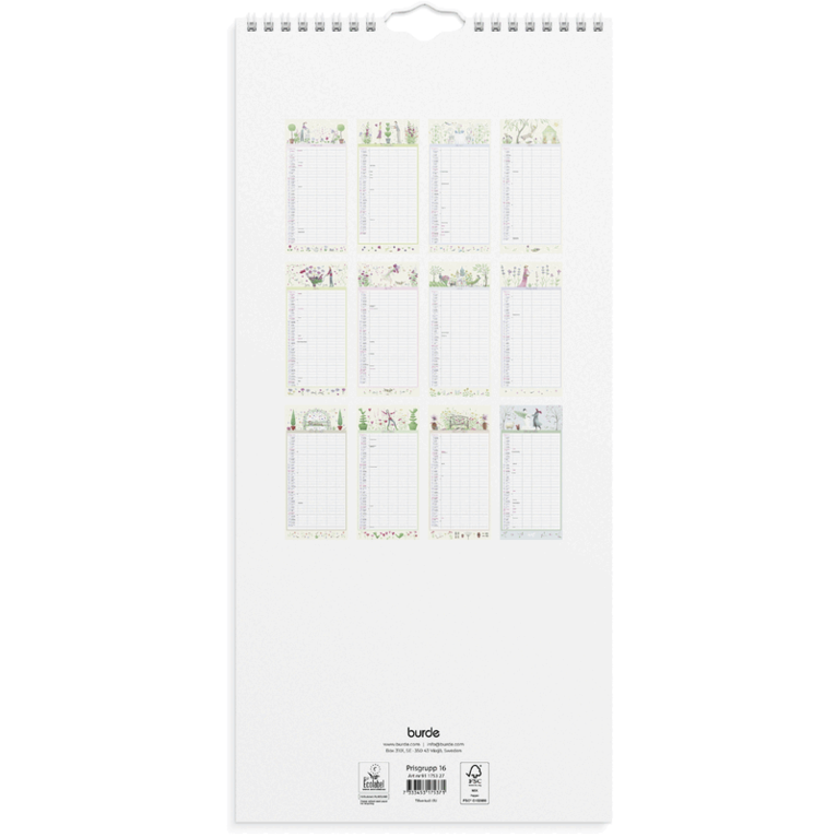 Familjekalender 2027 Magic Garden, Övrigt