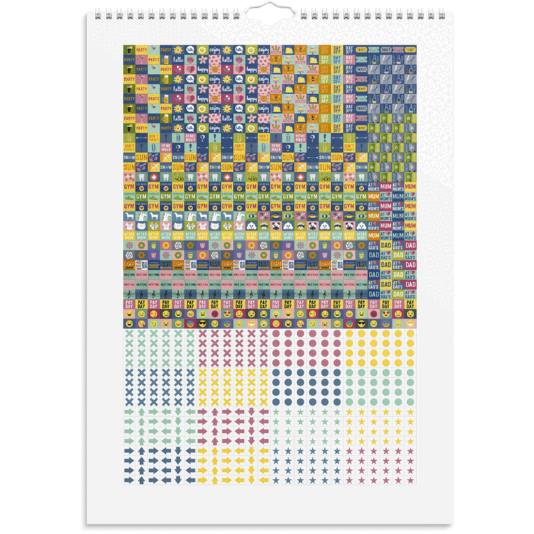 Familjekalender 2027 Stickers, Övrigt