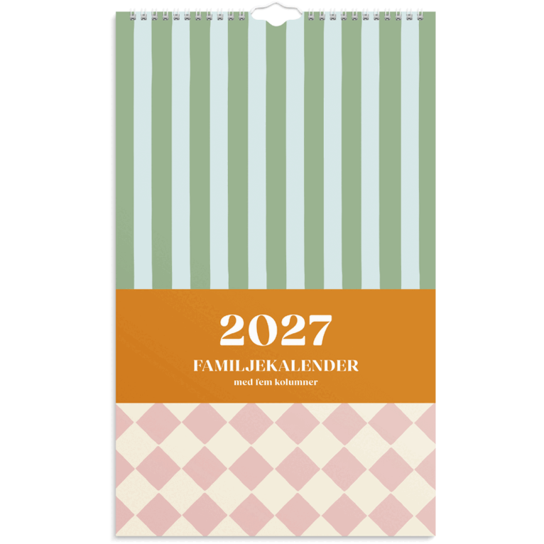 Familjekalender 2027 Color Blocking, Övrigt