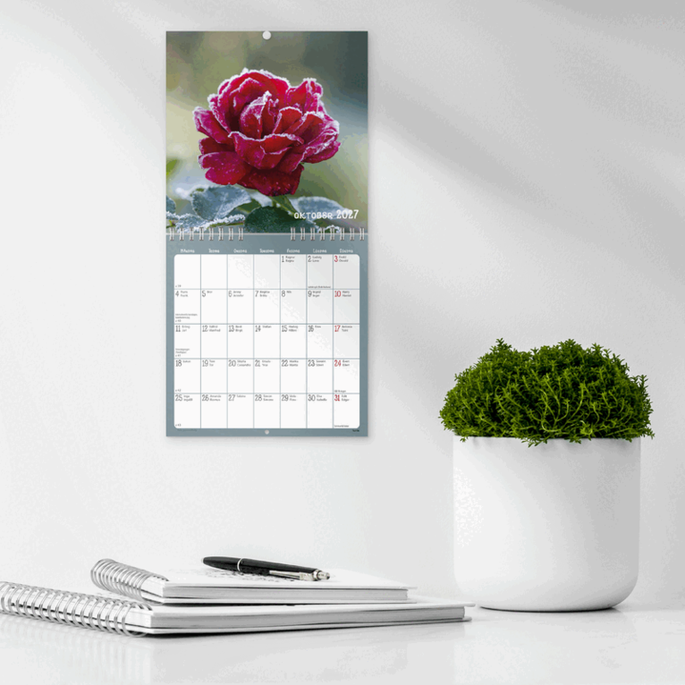 Väggkalender 2027 Blommor, Övrigt