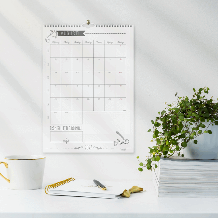 Väggkalender 2027 Doodle, Övrigt