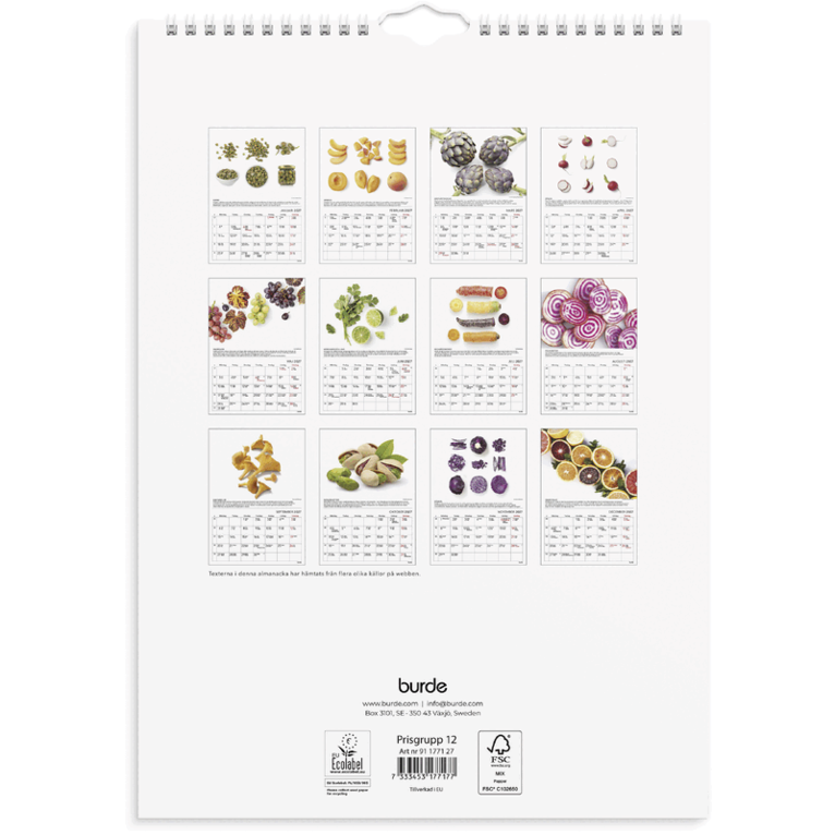 Väggkalender 2027 Gröna tips, Övrigt