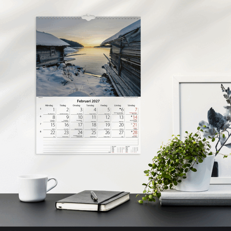 Väggkalender 2027 Svenska kusten, Övrigt