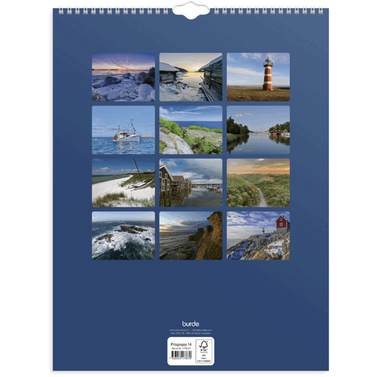Väggkalender 2027 Svenska kusten, Övrigt