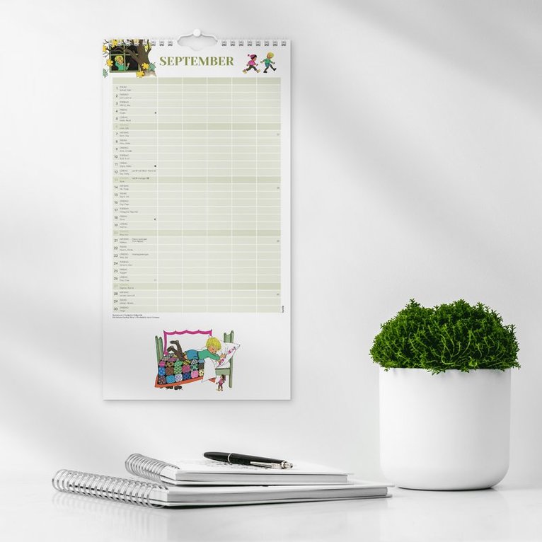 Familjekalender 2026 Ilon Wikland, Övrigt