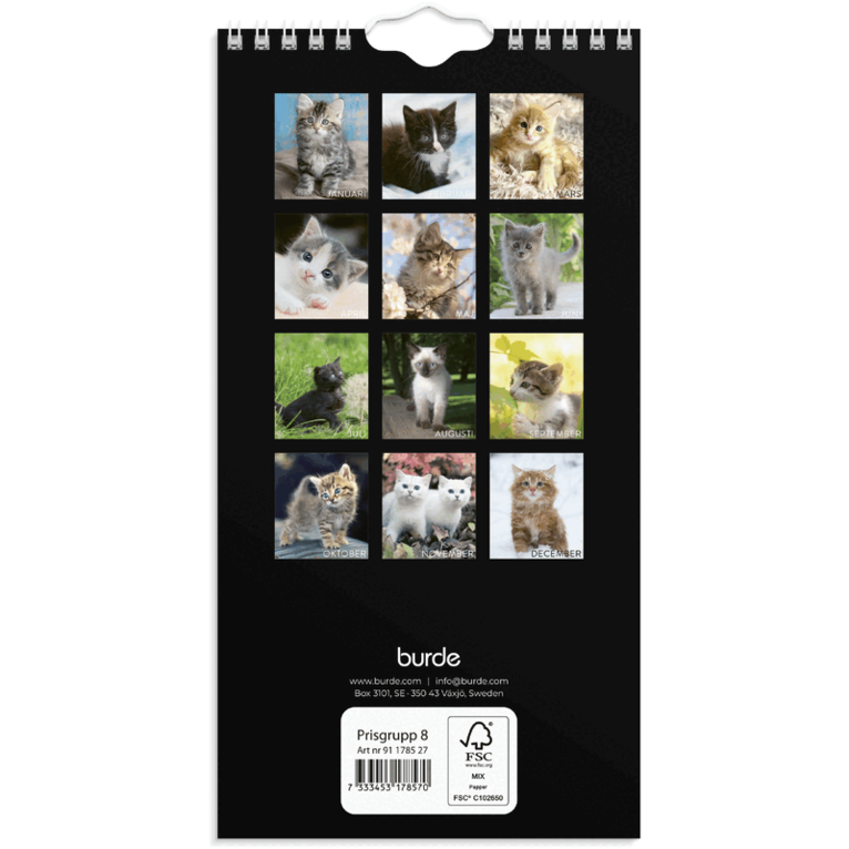 Väggkalender 2027 Liten Kattkalender, Övrigt