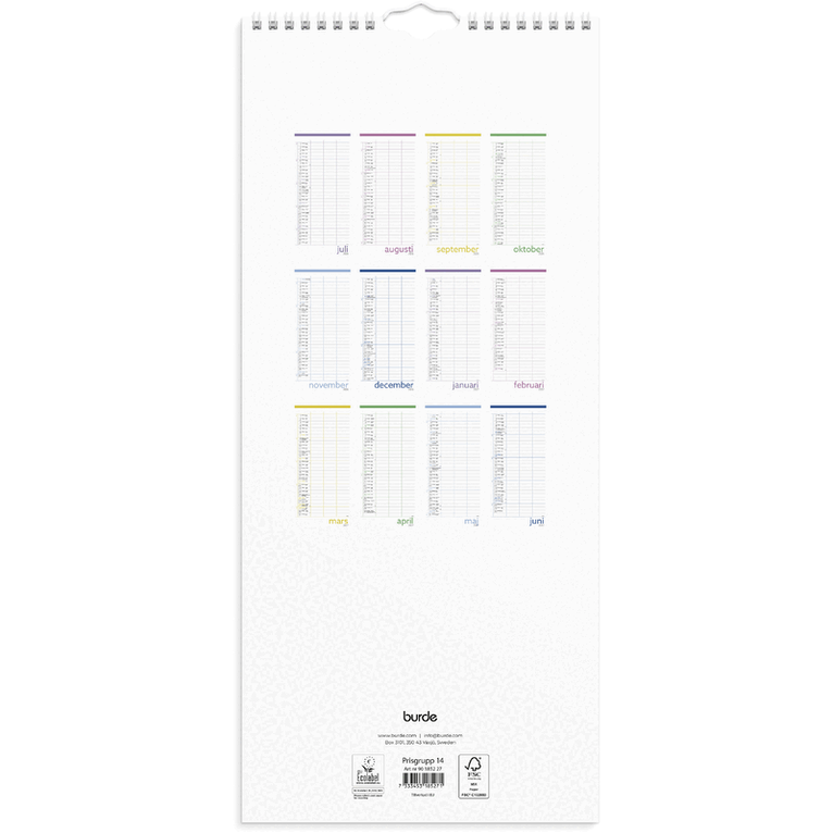 Familjekalender 2026-2027 Lilla, Övrigt