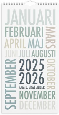 Familjekalender 2025-2026 TrendArt