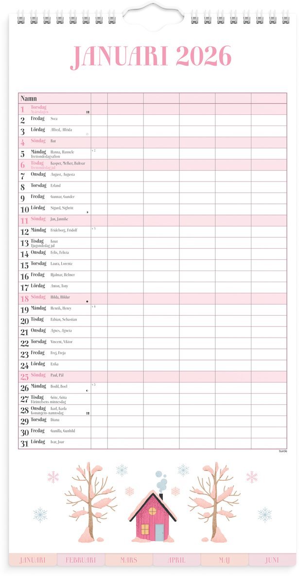Familjekalender 2025-2026 Annies, Övrigt