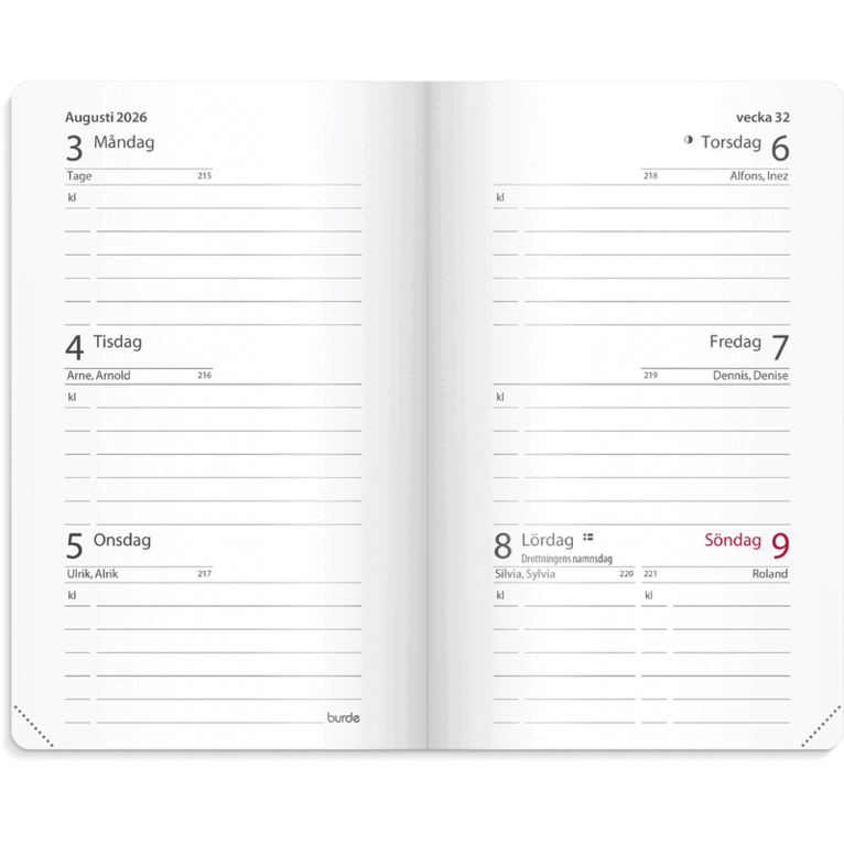 Kalender 2026-2027 Mini Basic, Övrigt