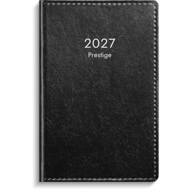 Kalender 2027 Prestige svart konstläder inb, Övrigt