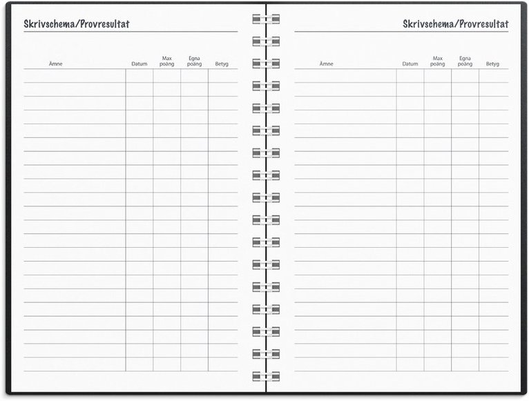 Kalender 2025-2026 Lilla Studieåret Basic plast svart, Övrigt