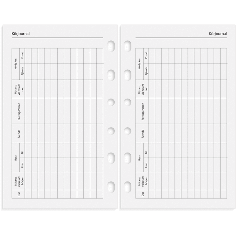 Compact Systemkalender 2027 svart konstläder, Övrigt