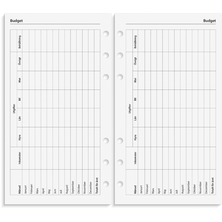 Regent Systemkalender 2027 svart konstläder, Övrigt