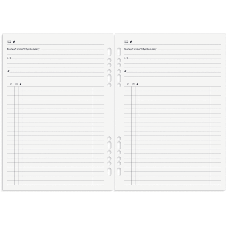 Business Systemkalender A5 2027 svart konstläder, Övrigt