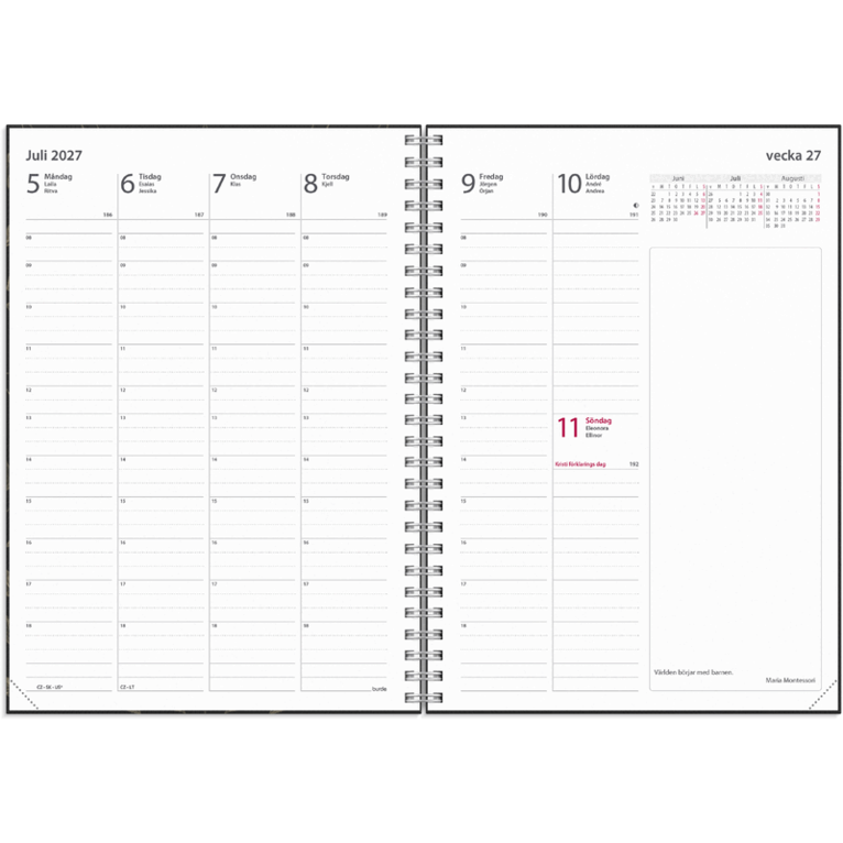 Kalender 2027 Business A5 Eco Line, Övrigt