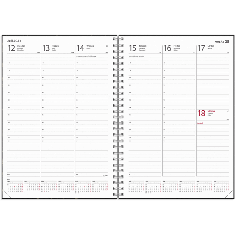 Kalender 2027 Weekly A5 Eco Line, Övrigt