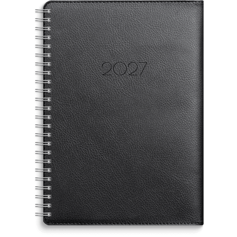 Kalender 2027 Senator A5 Twist svart, Övrigt