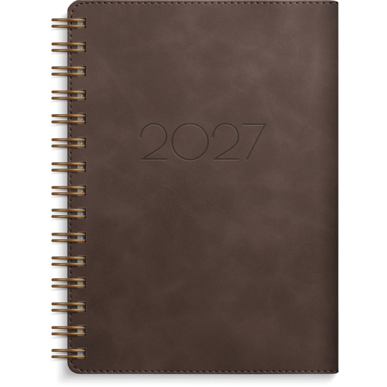 Kalender 2027 Leader Twist brun, Övrigt
