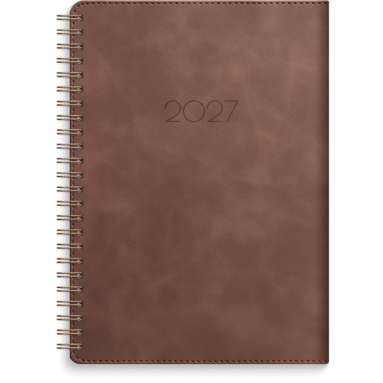 Kalender 2027 Business A5 Twist brun, Övrigt