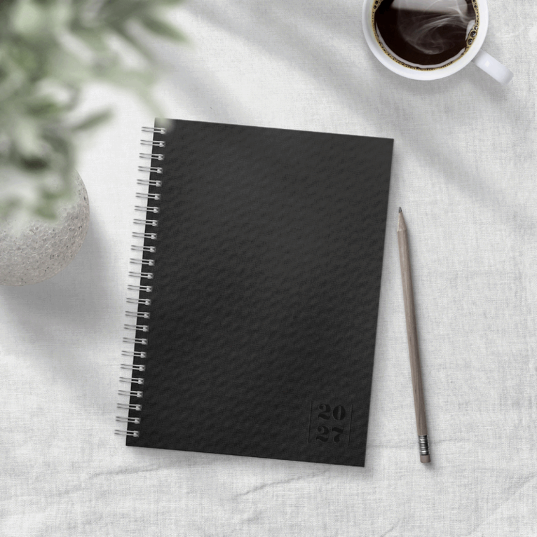 Kalender 2027 Senator A5 Textile svart, Övrigt