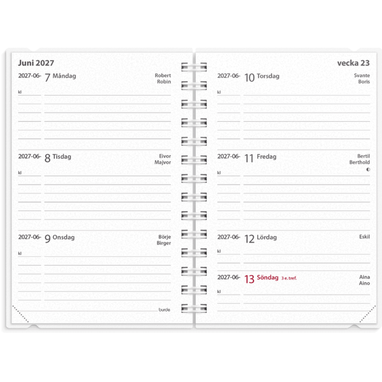 Kalender 2027 Leader 4i1, Övrigt