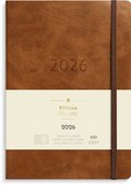 Kalender 2026 Stor Veckokalender Forma Deluxe brun