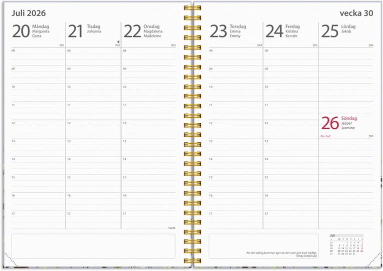 Kalender 2025-2026 Study A5 Story Äng, Övrigt