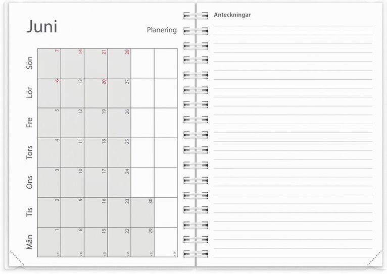 Kalender 2025-2026 Study A6 4i1, Övrigt