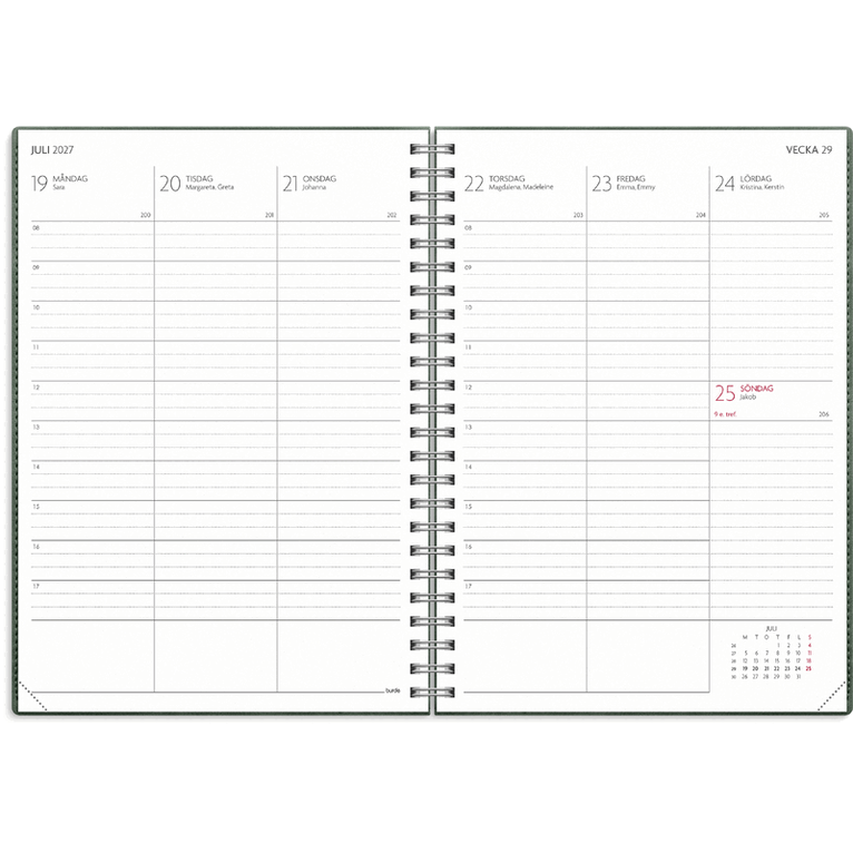 Kalender 2026-2027 Study A5 Twist mocca, Övrigt