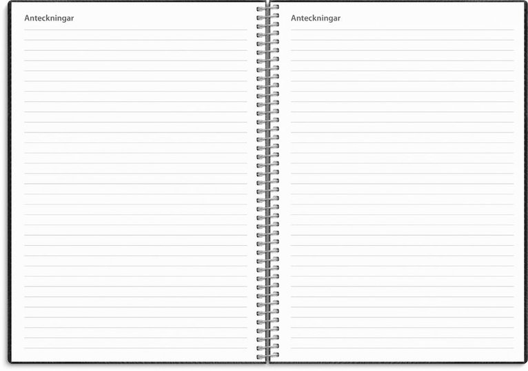 Kalender 2025-2026 Study A5 Twist svart, Övrigt