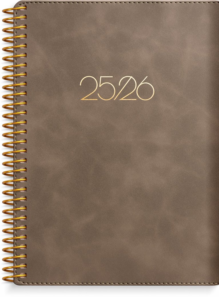 Kalender 2025-2026 Senator A6 Twist mocca, Övrigt
