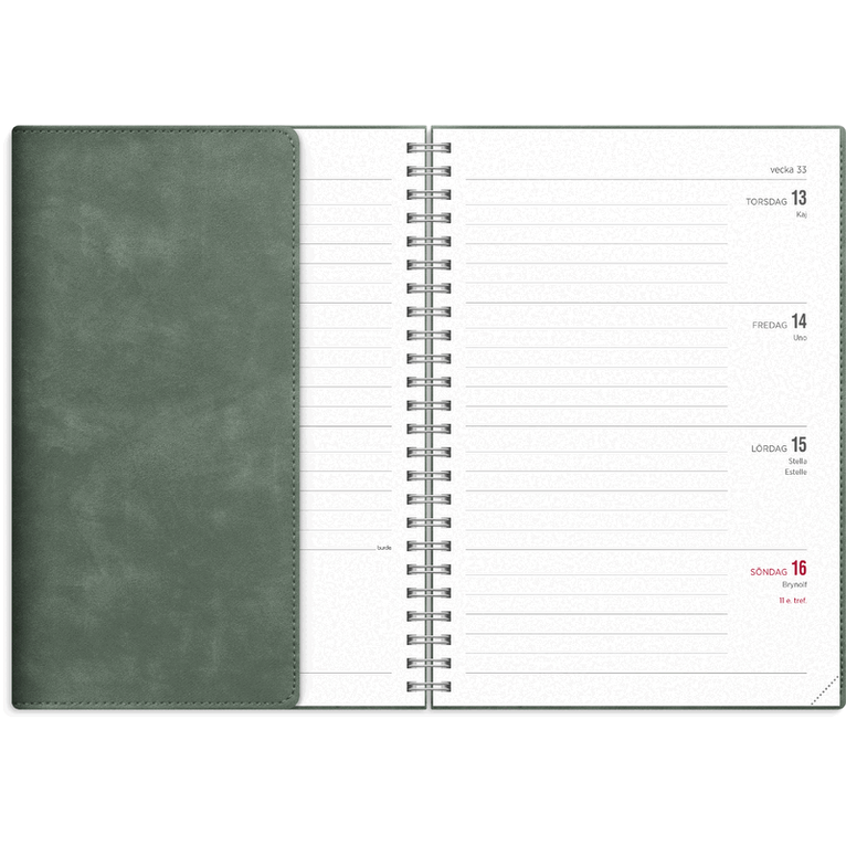 Kalender 2026-2027 Senator A5 Twist mocca, Övrigt