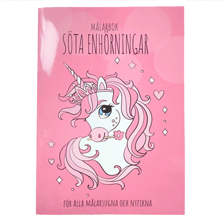 Gullers - Målarbok Söta Enhörningar, Häftad. Tillgänglighet: Lägg i varukorg