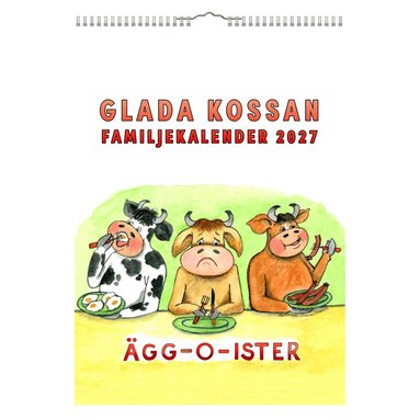 Familjekalender 2027 Glada kossan, Övrigt. Tillgänglighet: Lägg till