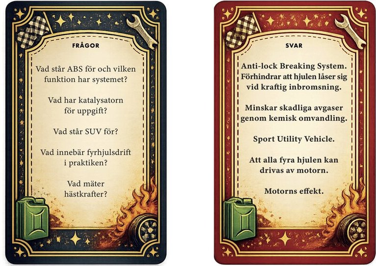 Bilquiz, Övrigt