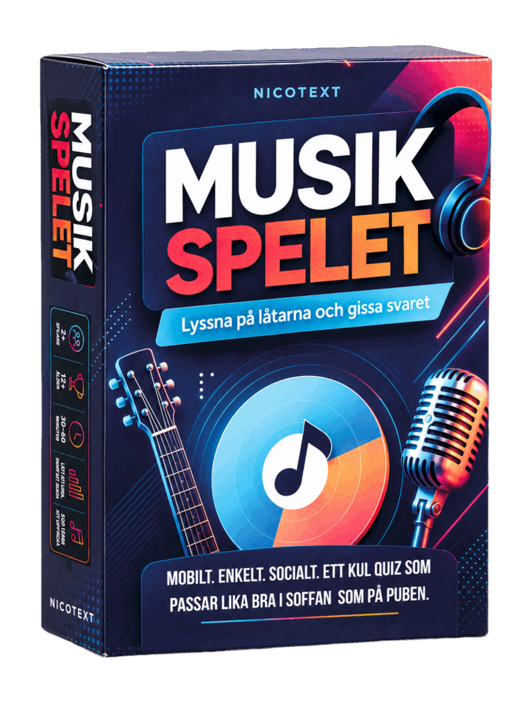 Musikspelet, Övrigt. Tillgänglighet: Lägg i varukorg
