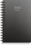 Kalender 2024 Dagbok svart PP-plast