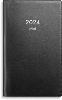 Kalender 2024 Mini svart plast